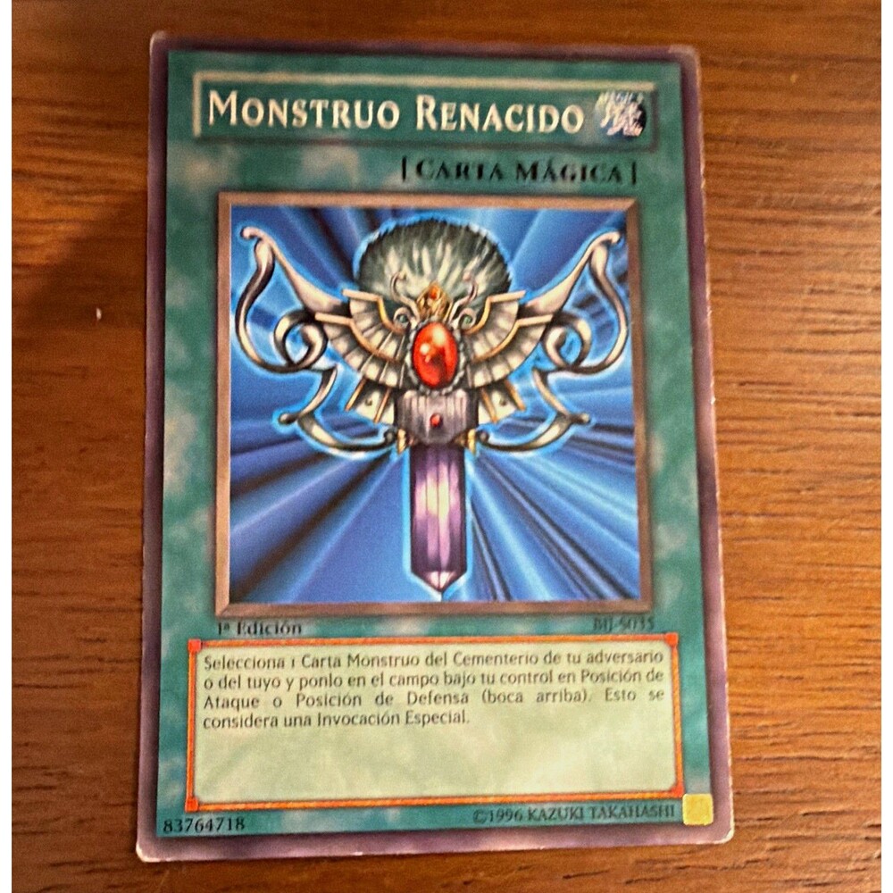 Konami Yu-Gi-Oh! Monstruo Renacido LOB-035 1st Ed Ultra Rare Holo Spanish